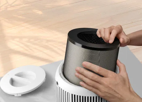 Filter lifts out from the top; FY0900/30 lasts up to a year