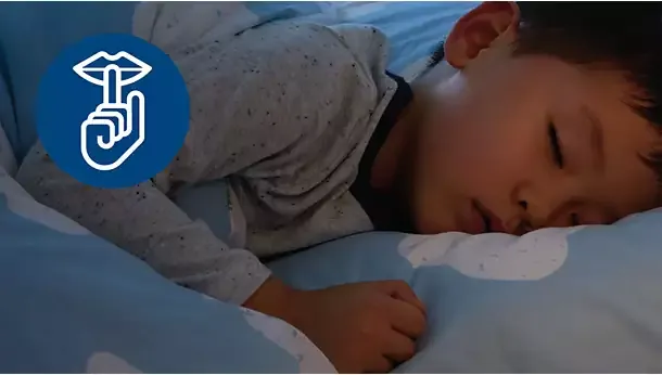 Sleep mode at 15 dB for undisturbed nights