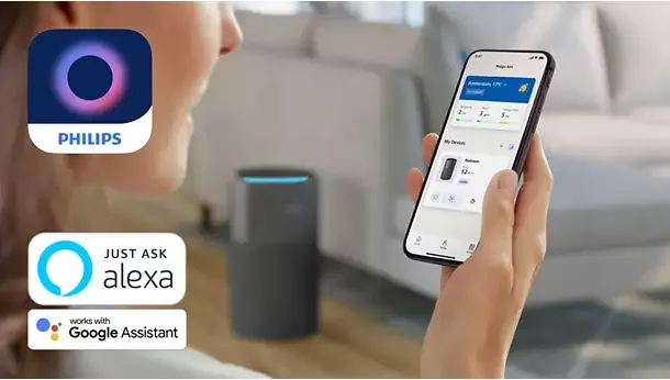 Air+ app, Alexa and Google Assistant