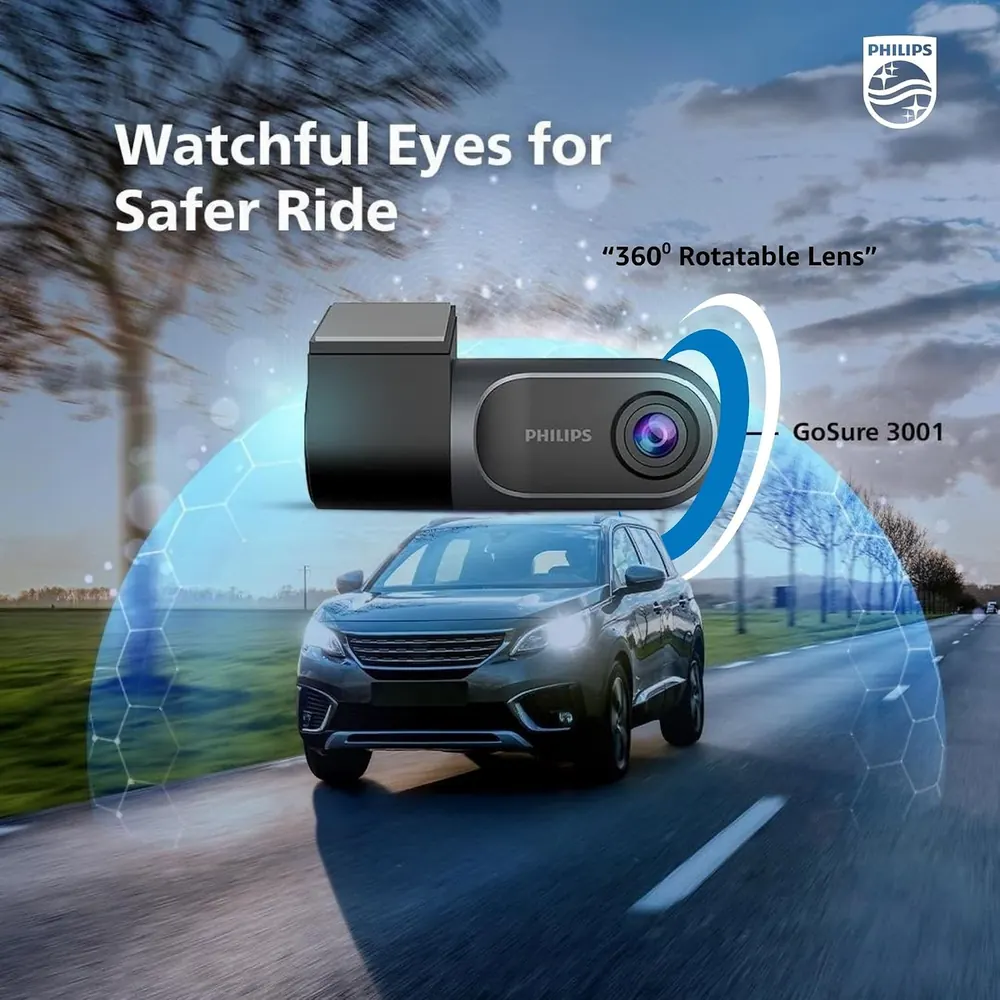 Philips GoSure GS3001 Dash Cam, Full HD photo 2