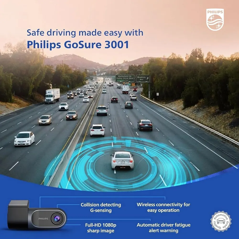 Philips GoSure GS3001 Dash Cam, Full HD photo 3