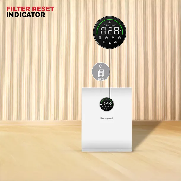 Filter reset indicator tells you when it's time to change the filter